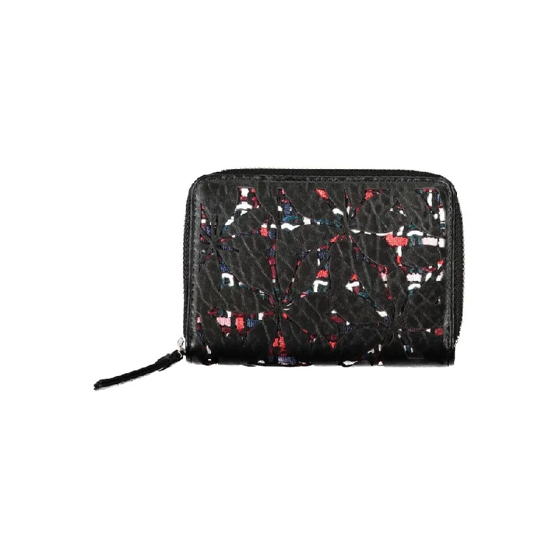 Wallets with travel pouch-Desigual Elegant  Zip Wallet with Contrasting Women's Accents