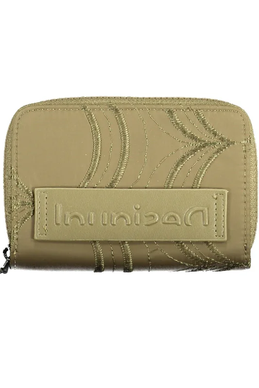 Keychains for escape men-Desigual Elegant  Zip Wallet with Contrasting Women's Details