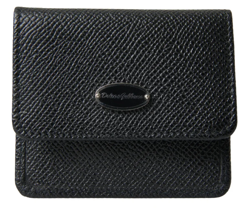 Wallets for rapid adventures-Dolce & Gabbana Elegant Leather Bifold Coin Purse Women's Wallet