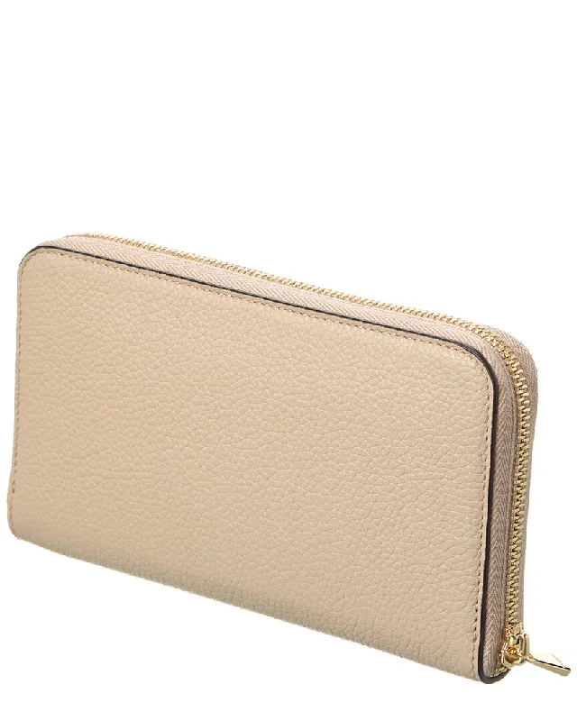 Keychains with bold clasp-Ferragamo Gancini Leather Continental Wallet