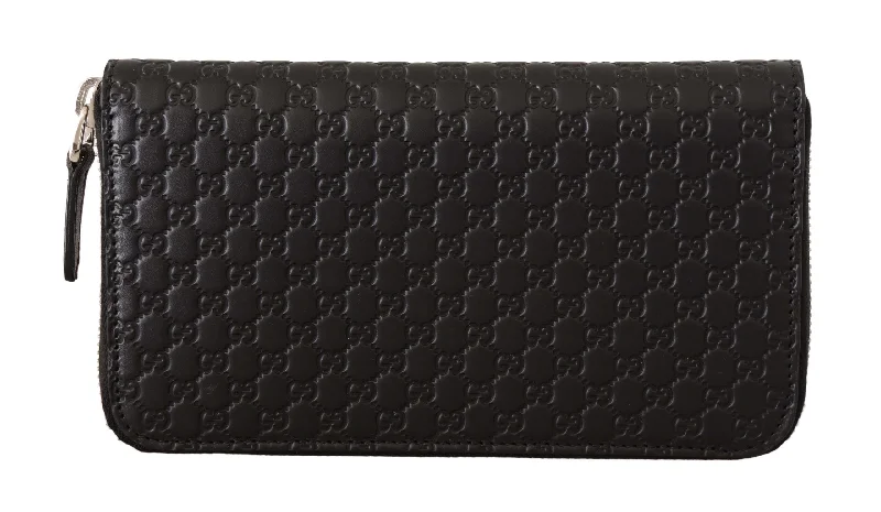 Wallets with bold stitching-Gucci Elegant  Leather Zip-Around Women's Wallet