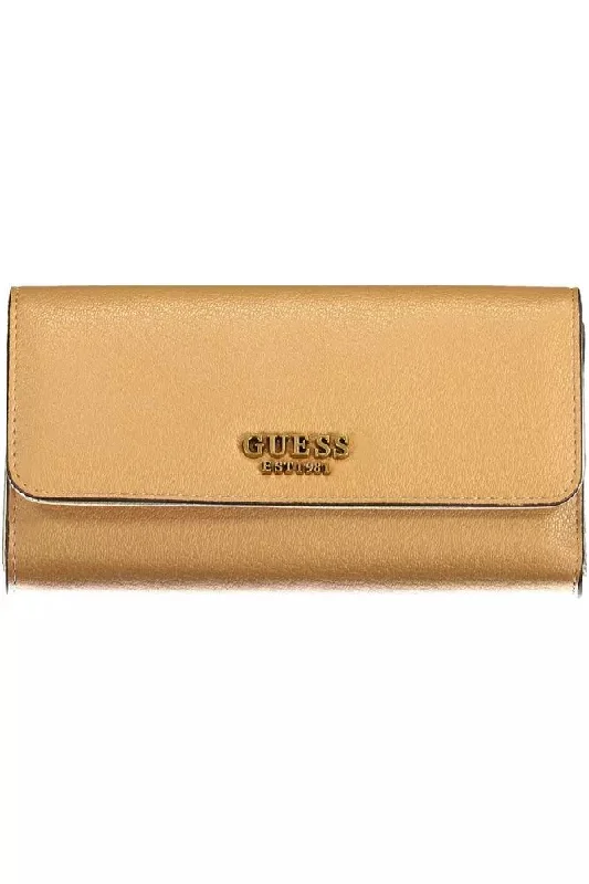 Wallets with leather stamps-Guess Jeans  Polyethylene Women's Wallet