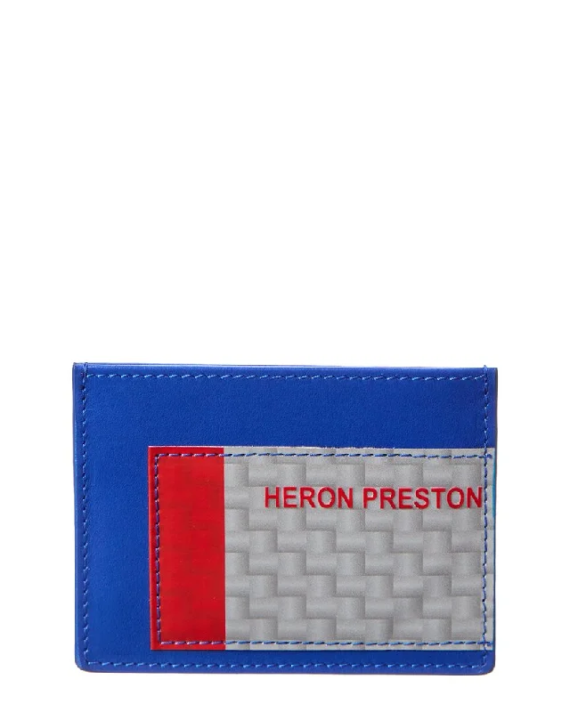 Keychains for party men-Heron Preston HP Tape Leather Card Case