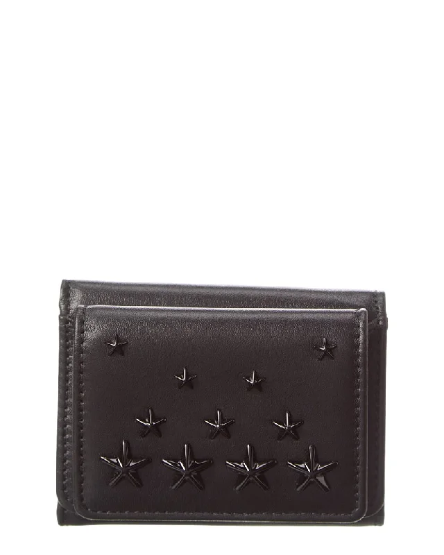 Keychains for odd presents-Jimmy Choo Nemo Leather French Wallet