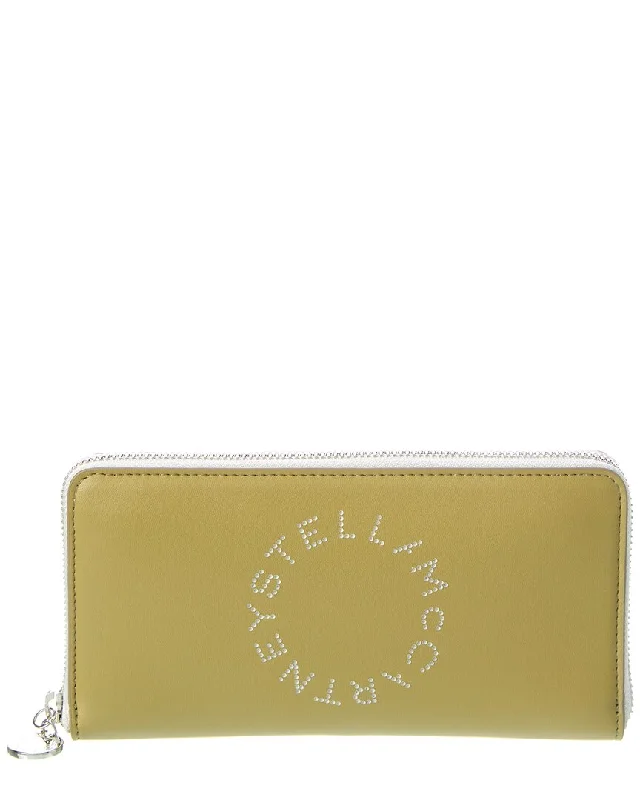 Keychains for rapid trips-Stella McCartney Stella Logo Zip Around Wallet