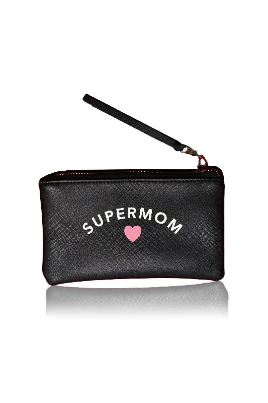 Wallets for elite travelers-Supermom Pouch In Black