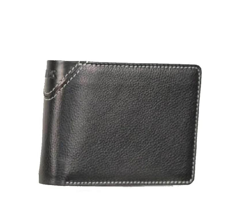 Keychains with trip tag-KKDK Black Wallet 2 in 1 with coin compartment