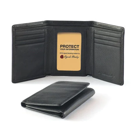 Keychains with solid strap-Osgoode Marley RFID Trifold Wallet