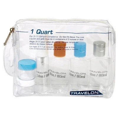 travel duffle bag-1 Quart Zip Top Bag