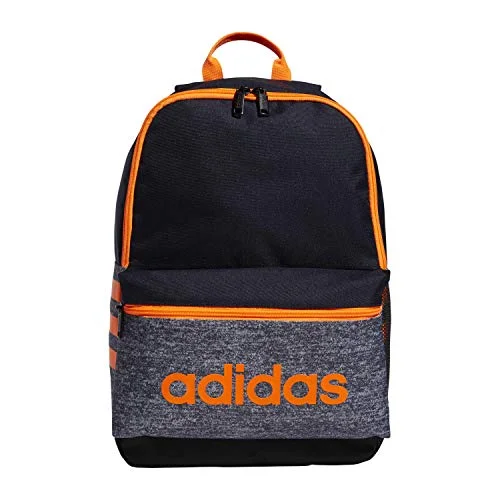 Colorful backpacks for kidsadidas Boys' Youth Classic 3S Backpack, Jersey Onix/Legend Ink/Signal Orange, One Size