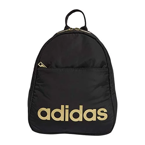 Backpacks with multiple compartments for organizationadidas Core Mini Backpack, Black/Gold Metallic, One Size