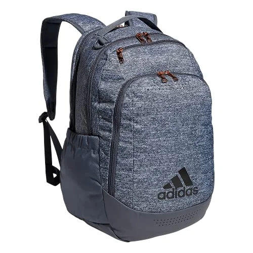 Backpack with organizer for tech accessoriesadidas Defender Team Sports Backpack, Jersey Onix Grey/Onix Grey/Rose Gold, One Size