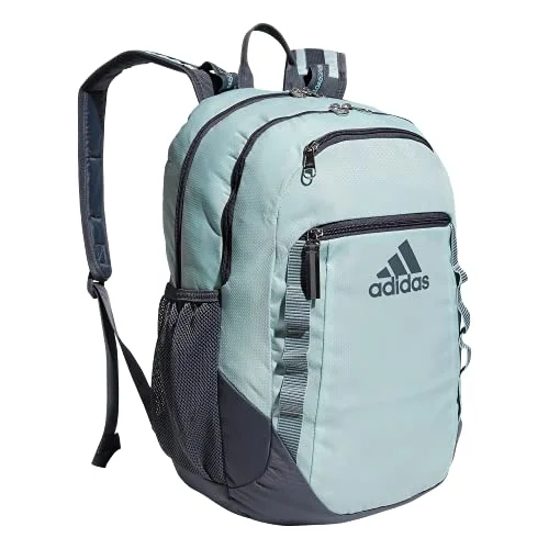 Best backpacks for traveling Europeadidas Excel 6 Backpack, Halo Mint Green/Onix Grey, One Size