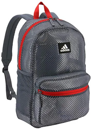 Stylish backpacks for teensadidas Hermosa II Mesh Backpack, Onix/ Scarlet, OSFA