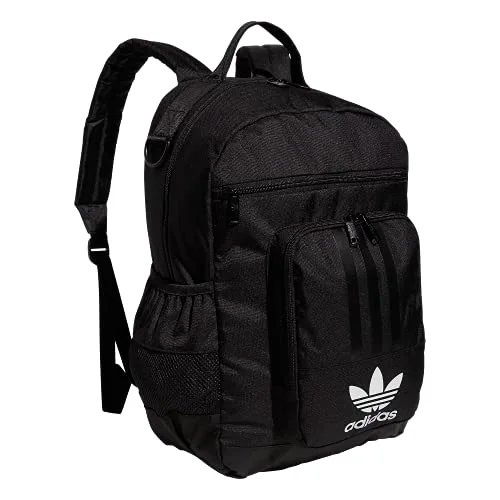 Lightweight backpacks for kidsadidas Originals National 3-Stripes 2.0 Backpack, Black/White, One Size