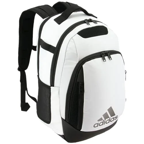 Backpack with hydration systemadidas Unisex 5-Star Team Backpack, White/Black, ONE SIZE