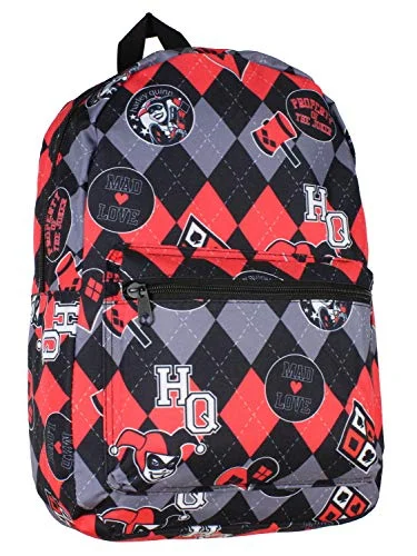 Trendy backpacks for students and professionalsBioworld Harley Quinn All-Over Scene Backpack