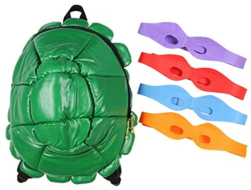 Functional backpacks with multiple compartmentsBioworld TMNT Shell Backpack Green (Standard)