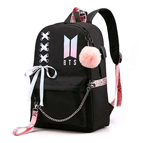 Water-resistant backpacks for summer adventuresBOOSOS Usb BTS School Backpack K-POP Casual Backpack Daypack Laptop Bag College Bag School Bag Jimin Suga Jin Taehyung V Jungkook