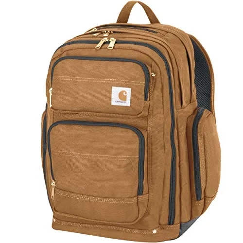 Large-capacity backpacks for hikingCarhartt Legacy Deluxe Work Backpack with 17-Inch Laptop Compartment, Carhartt Brown