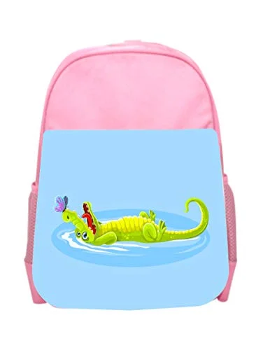 Stylish hiking backpacks for outdoor adventuresChildrens Backpacks Animal Gator Butterfly Girls Kids Pre-School Backpack - Pink