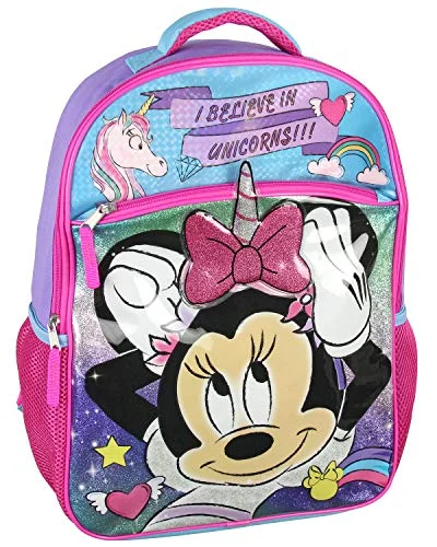 Backpacks for hiking with multiple storage pocketsDisney Minnie Mouse I Believe In Unicorns 16" Backpack