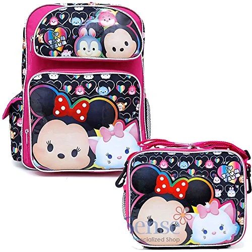 Heavy-duty backpacks for rugged adventuresDisney Tsum Tsum 16" inches Girls Backpack & Lunch Box NEW Licensed