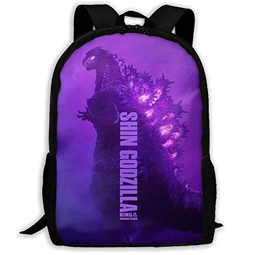 Lightweight backpacks for hiking and travelGodzilla Backpack King of The Monsters Backpack Bookbag for Kids Teenagers (K)