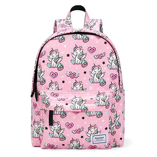 Backpacks with reinforced stitching for durabilityGonex Kids Backpack Toddler Schoolbag Bookbag Preschool Backpacks Children Bag Gift for Kids Girls Kindergarten Elementary School Outing Pink Unicorn Pattern