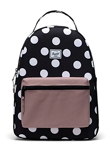 Anti-theft backpacks for travelHerschel Supply Co. Girl's Nova Backpack (Little Kids/Big Kids) Polka Dot Black/White/Ash Rose One Size