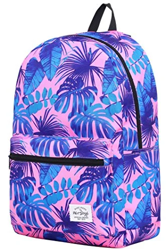 Backpacks for lightweight travel needsHotStyle TRENDYMAX Backpack for School Girls & Boys, Durable and Cute Bookbag with 7 Roomy Pockets, TropicalPink