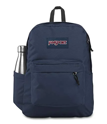 Hiking backpacks for serious adventurersJanSport SuperBreak Backpack - School, Travel, or Work Bookbag with Water Bottle Pocket, Navy