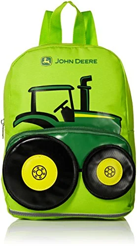 Backpacks with built-in rain coverJohn Deere Boys' Little Kids Girls Toddler Backpack, Lime Green, One Size