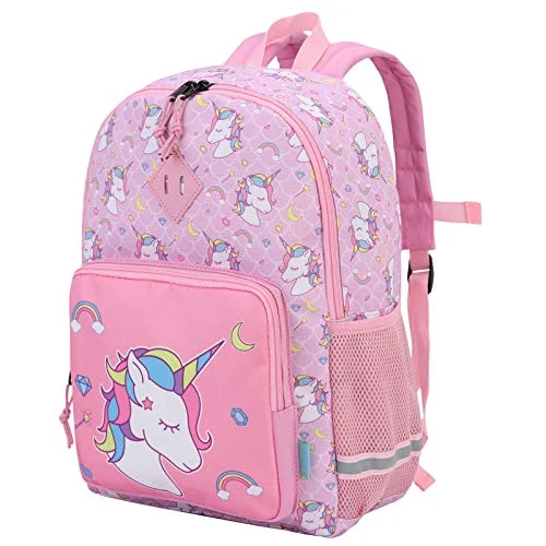 Casual backpacks for weekend adventuresKids Backpack,VONXURY Cute Lightweight Toddler Preschool Backpack for Little Boys Girls with Chest Buckle,Pink Unicorn