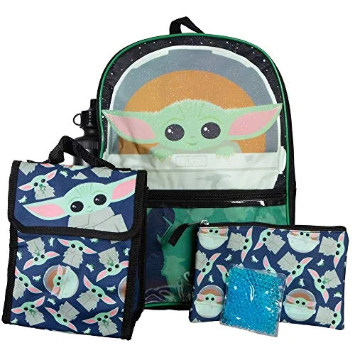 Durable backpacks for all types of weatherKids Mandalorian"The Child" Backpack and Lunch Box Set