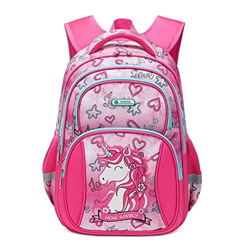 Premium backpacks for professional useKids Unicorn Backpack for Girls Elementary Kindergarten Preschool School Bag 16″ Multifunctional Cute Large Capacity