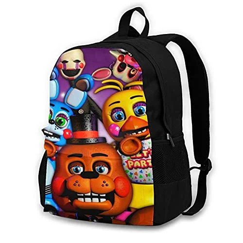 Large backpacks with internal organization systemsKoiidisa Five Nights at Freddy's 3D Printed Pattern Backpack Travel Bags School Laptop Bookbag,Lightweight Multi-Function and Water Resistant