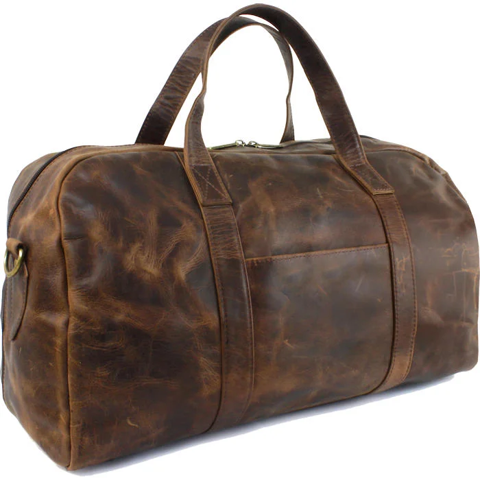 leather business bag-Colombian Distressed Leather 18" Club Bag