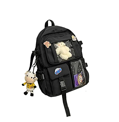 School backpacks with adjustable strapsMicjcit College Student Backpack Waterproof And Wear-Resistant Leisure Business Sports Backpack Computer Bag Free Doll