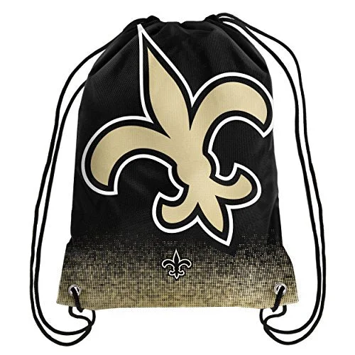 Backpacks for minimalist fashionNew Orleans Saints NFL Gradient Drawstring Backpack