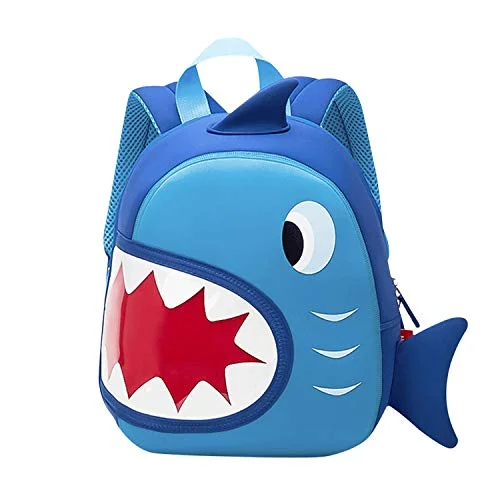 Large hiking backpacks with multi-compartment designNOHOO Toddler Backpack Kids Backpack Cute Animal Schoolbag Waterproof Ocean Backpack for Baby Boys Girls Age 3 to 6 (Big Mouth Fish)