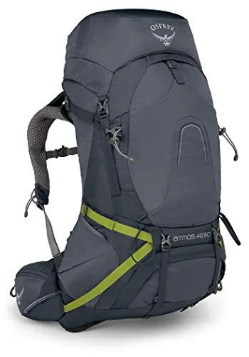 Backpacks for commuting with laptop compartmentOsprey Atmos AG 50 Men's Backpacking Backpack Abyss Grey, Large