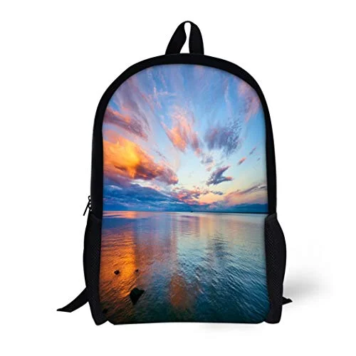 Backpacks for extreme outdoor conditionsPinbeam Backpack Travel Daypack Beautiful Sunset Lake Superior Walk Canal Park Duluth Waterproof