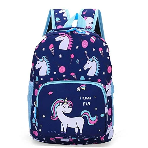 Backpacks for carrying tools or technical gearPOWOFUN Kids Toddler Preschool Travel Backpack Cute Cartoon Schoolbag Backpack Bookbag (Unicorn Blue)