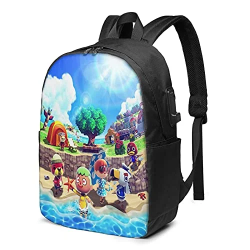 Stylish backpacks for teens and tweensSchool Backpack For Boys Girls, Summer Animal Cross-Ing Backpack, Kids Bag For School, Travel, Outdoor