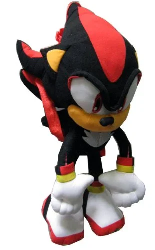 Backpacks for men with large capacitySonic the Hedgehog Doll Plush Backpack - Shadow Backpack Black (24 Inch)