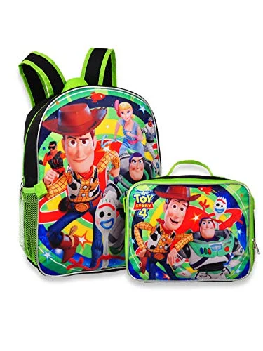 Backpacks for school with ergonomic designsToy Story 4 - 16" Backpack with Detachable Matching Lunch Box