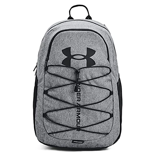 Spacious hiking backpacks for camping gearUnder Armour Adult Hustle Sport Backpack , Pitch Gray Medium Heather (012)/Black , One Size Fits All