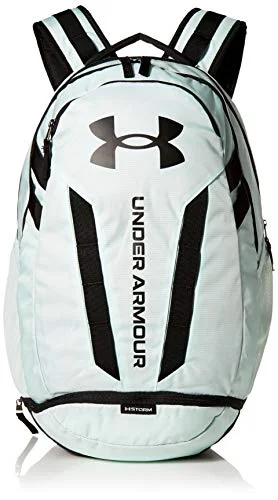 Large backpacks for adventure and explorationUnder Armour Hustle Backpack, Seaglass Blue (403)/Black, One Size Fits All