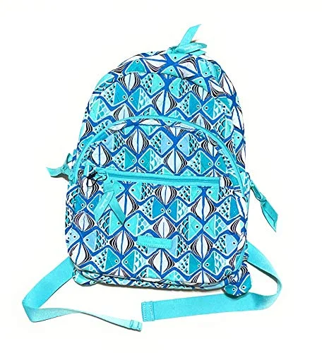 Backpacks for tech loversVera Bradley Essential Compact Backpack Go Fish Blue